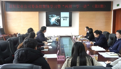 遂宁遂星实业有限公司筹备组集体进建暨“两周一学一讲”活动成功进行