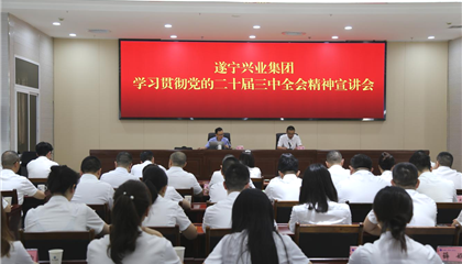 遂宁z6com官网集团进前进建贯彻党的二十届三中全会心灵宣讲会